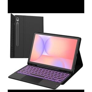 Galaxy Tab S9 Fe Case with Keyboard, Galaxy Tab S9 Keyboard Case, Magnetic Detac